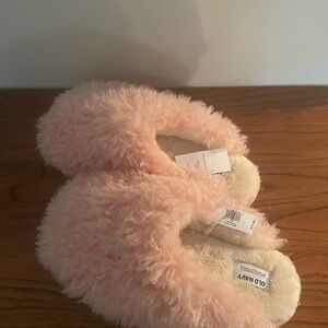 Old Navy Pink Fuzzy Slippers